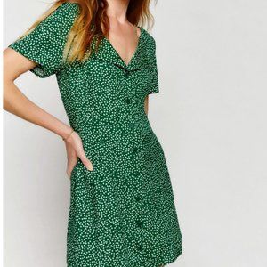 Reformation Sequoia Dress XS Green floral Wyoming print NWT